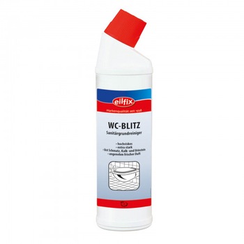 Detergent sanitar cu tripla actiune WC-BLITZ, 750ml Detergent sanitar cu tripla actiune WC-BLITZ, 750ml