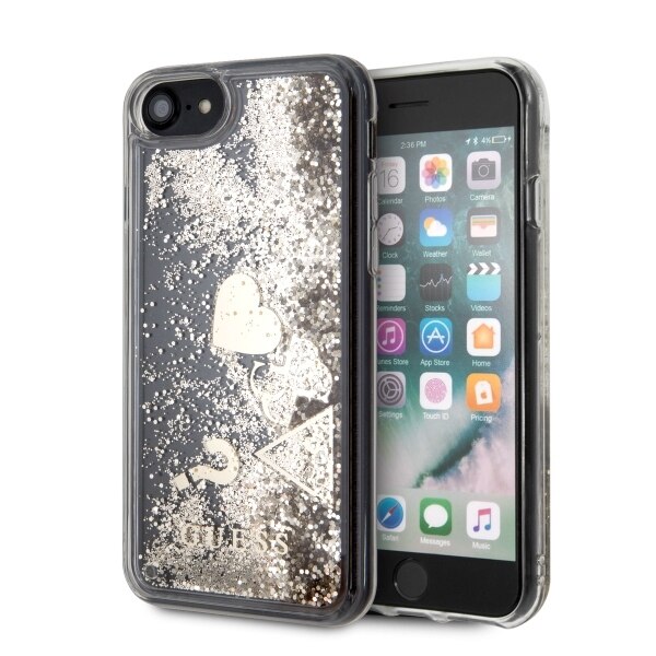Husa de protectie cu elemente aurii Guess pentru iPhone 8 si iPhone 7