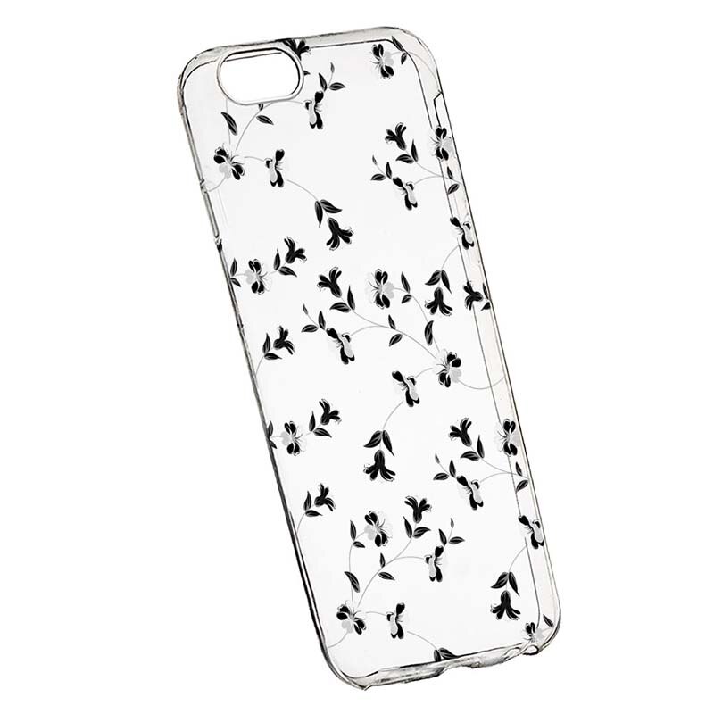 Husa pentru Xiaomi Redmi 6A, Black Flower, 128, Silicon