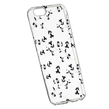 Husa pentru Xiaomi Redmi 6A, Black Flower, 128, Silicon Husa pentru Xiaomi Redmi 6A, Black Flower, 128, Silicon