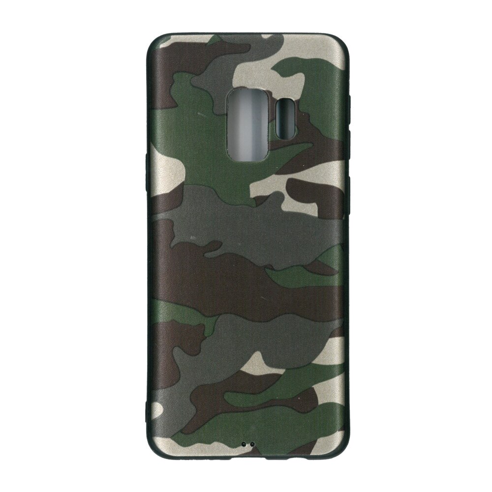 Husa din silicon, EuroCELL, pentru Samsung Galaxy S9, print army verde