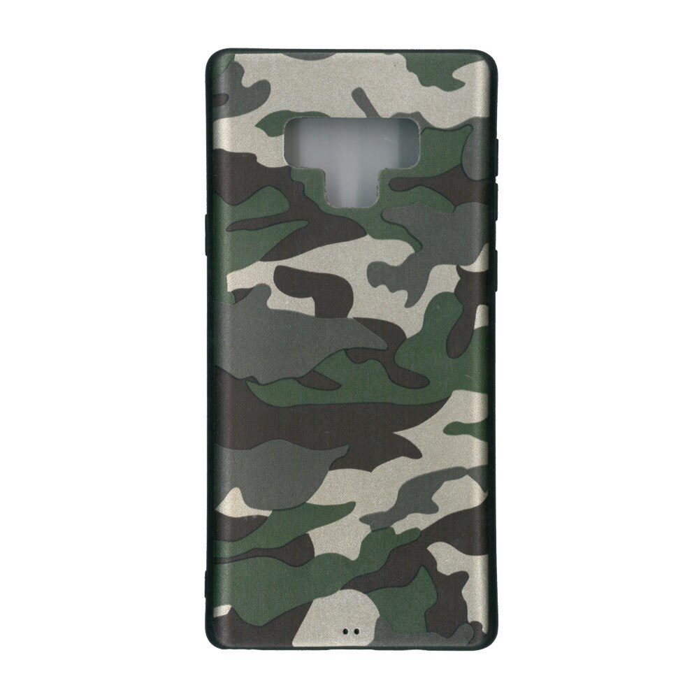 Husa din silicon, EuroCELL, pentru Samsung Galaxy Note 9, print army verde