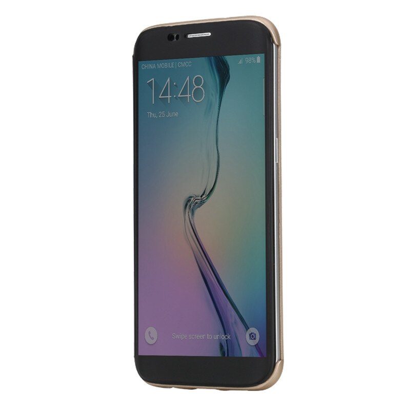 Husa Rock Dr.V Series Galaxy S7 - gold+ Folie Plastic CADOU