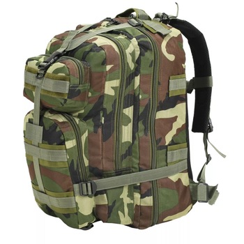 Rucsac in stil militar, vidaXL, 50 L, model camuflaj Rucsac in stil militar, vidaXL, 50 L, model camuflaj