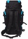 Rucsac pentru drumetii XXL vidaXL, 75 L, negru si albastru