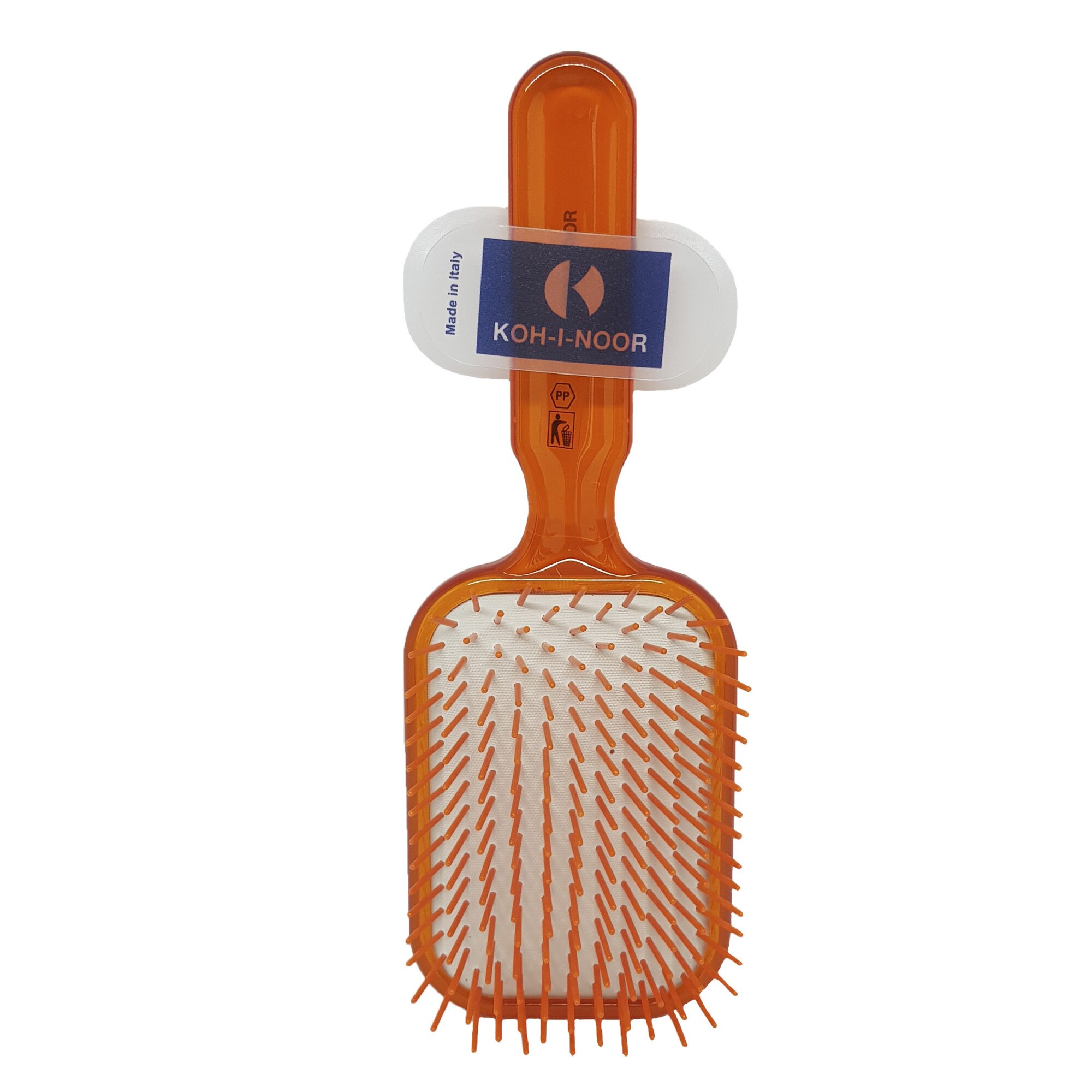 Paleta pneumatica Koh-I-Noor, peri plastic, portocaliu, 22 x 8 cm