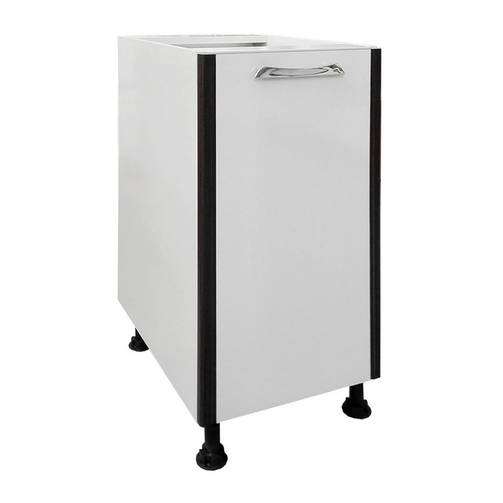 Corp inferior cu 1 usa, Sanremo, Argintiu- crem, 400x820x530mm