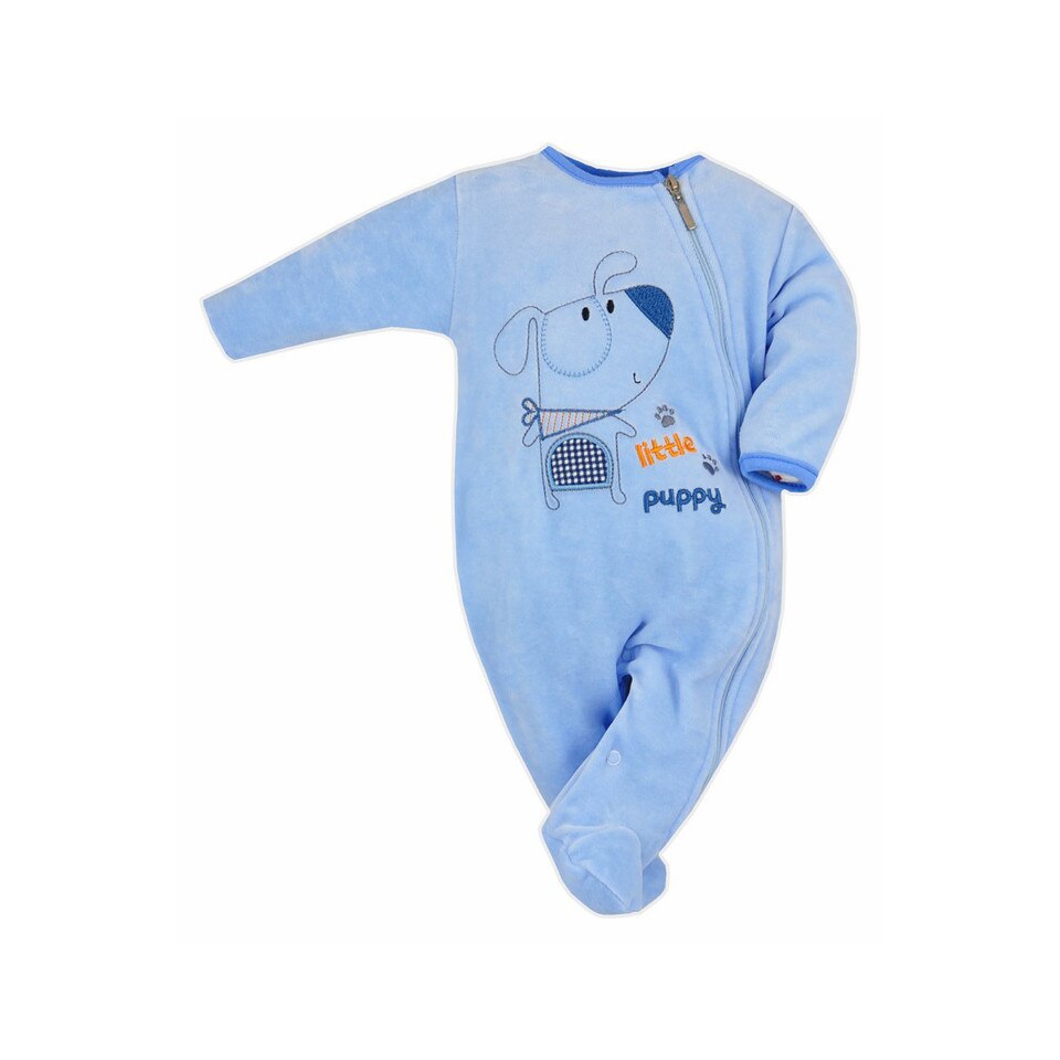 Salopeta cu maneca lunga pentru baieti Mysz I Pies Koala 3715-AL, Albastru, 74 cm