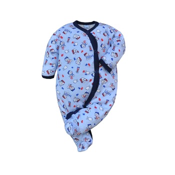 Salopeta cu maneca lunga pentru baietei KOALA Chmurka 1814AB, Albastru, 68 Salopeta cu maneca lunga pentru baietei KOALA Chmurka 1814AB, Albastru, 68