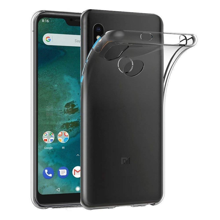 Xiaomi Mi A2 Lite szilikon tok, ütésálló, TPU, Viceversa átlátszó