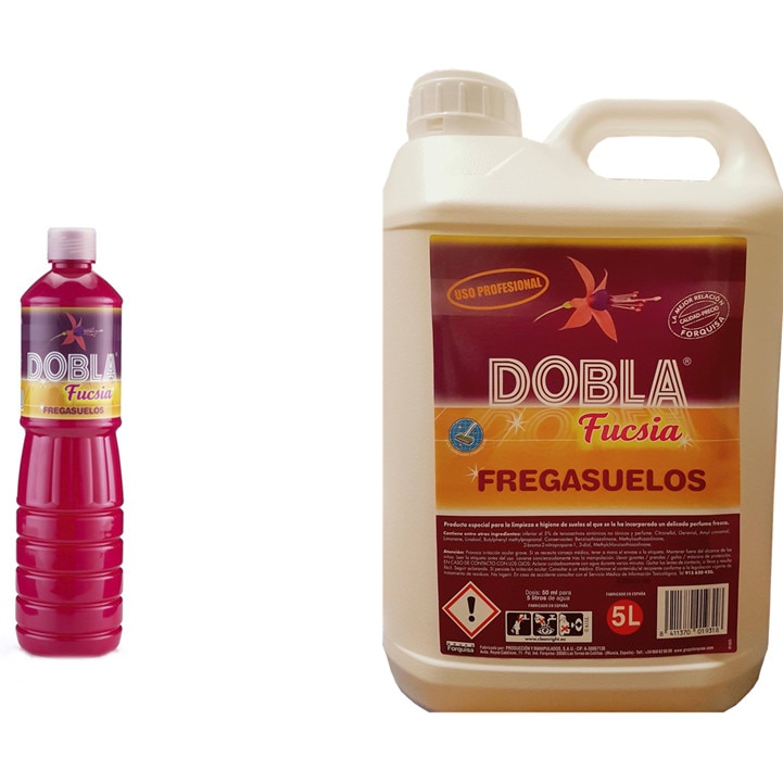 Pachet- Detergent pentru pardoseala Fucsia, 1x5L + 1x1L