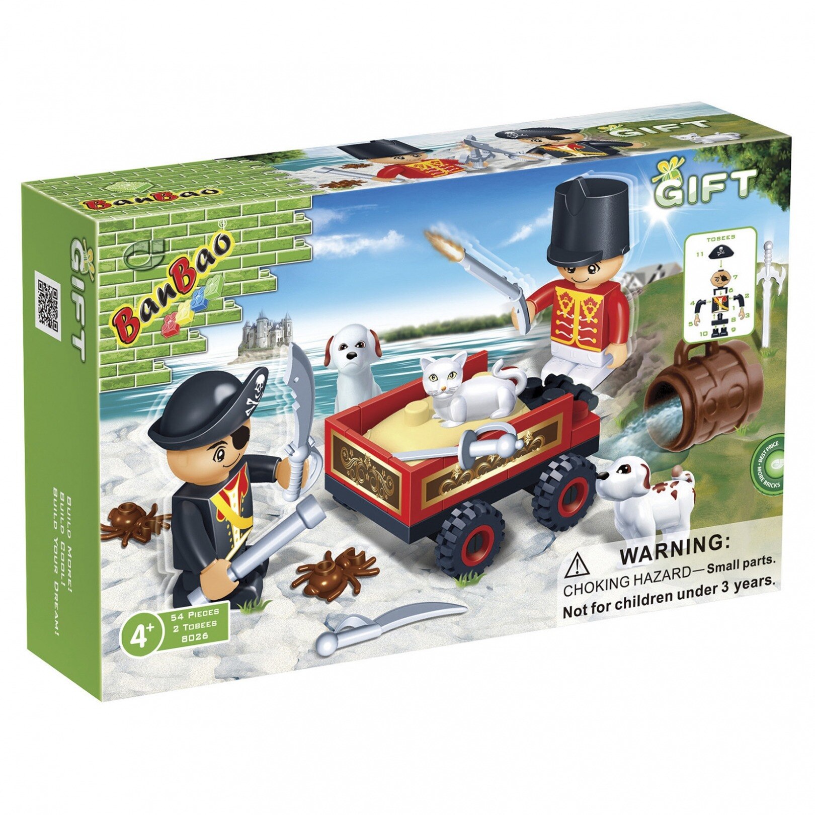 Set constructie Pirat versus ofiter, BanBao