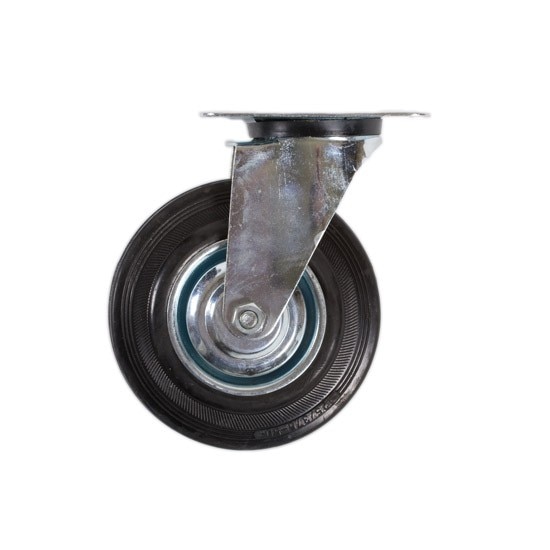 Roata pentru directie, cauciuc, diametru 125 mm