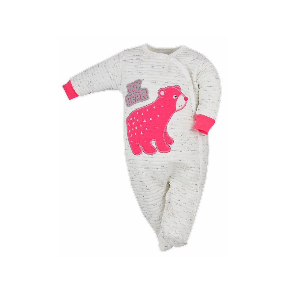 Salopeta cu maneca lunga bebelusi Bernard Koala 05-732-R, Roz, 68