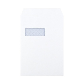 Set Plic Alb C4 cu Fereastra Stanga, 229 x 324 mm, 100 Buc/Bax, Hartie 90 g/m² - Plicuri cu Lipire Autoadeziva Set Plic Alb C4 cu Fereastra Stanga, 229 x 324 mm, 100 Buc/Bax, Hartie 90 g/m² - Plicuri cu Lipire Autoadeziva