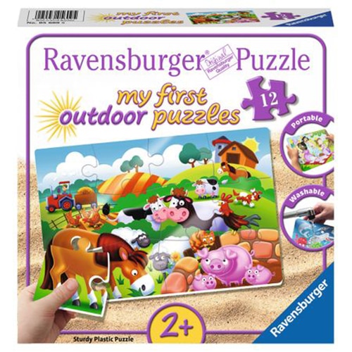Puzzle Ravensburger - Animale dragute de ferma, 12 piese