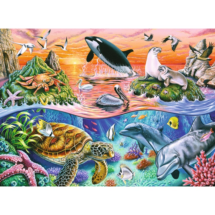 Puzzle Ravensburger - Minunatul ocean, 100 piese