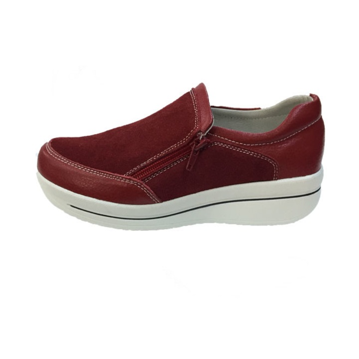 Pantofi casual din piele naturala , D&J Exclusive, Marsala, 38 EU