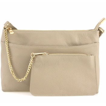 Geanta Biddy din piele naturala pentru femei , grej Geanta Biddy din piele naturala pentru femei , grej