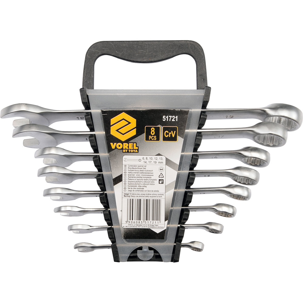 Set chei combinate VOREL, 6-19mm, 8buc, CrV