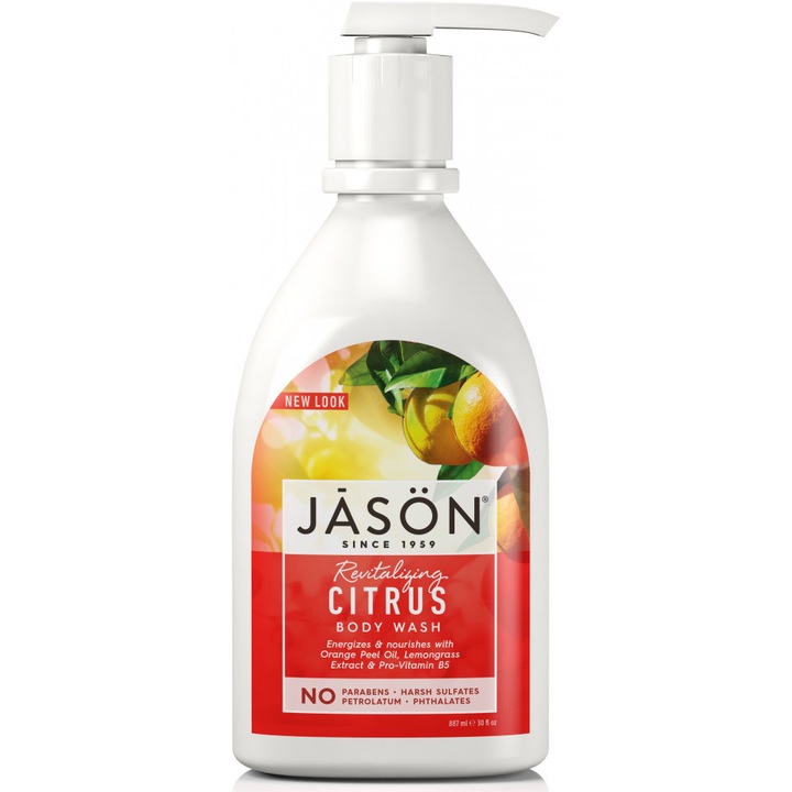 Szatén tusfürdő, citrusfélékkel, 887 ml, Jason