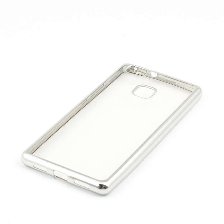 Husa pentru Huawei P8 Lite, Electro Jelly Silicon, Argintiu