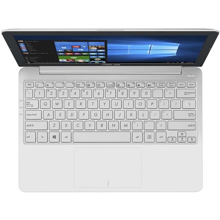Laptop ultraportabil ASUS E203MA-FD018TS cu procesor Intel® Celeron® N4000 pana la 2.60 GHz, 11.6", 4GB, 64GB eMMC, Intel UHD Graphics 600, Microsoft Windows 10 Home S, Microsoft Office 365 1 an, Pearl White