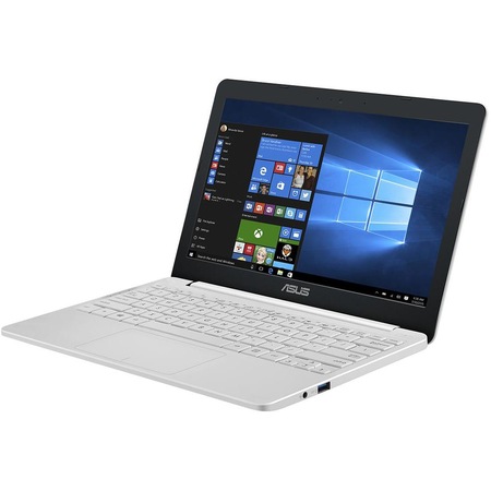 Laptop ultraportabil ASUS E203MA-FD018TS cu procesor Intel® Celeron® N4000 pana la 2.60 GHz, 11.6", 4GB, 64GB eMMC, Intel UHD Graphics 600, Microsoft Windows 10 Home S, Microsoft Office 365 1 an, Pearl White