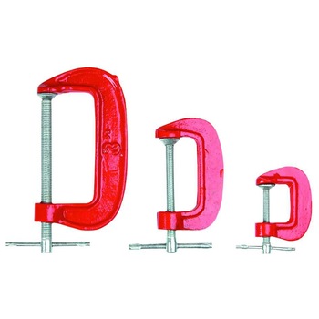 Set de 3 clame/prese pentru lemn, tip  Set de 3 clame/prese pentru lemn, tip