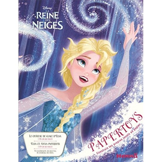 La Reine des Neiges - Papertoys, Disney, carte creativa pentru copii