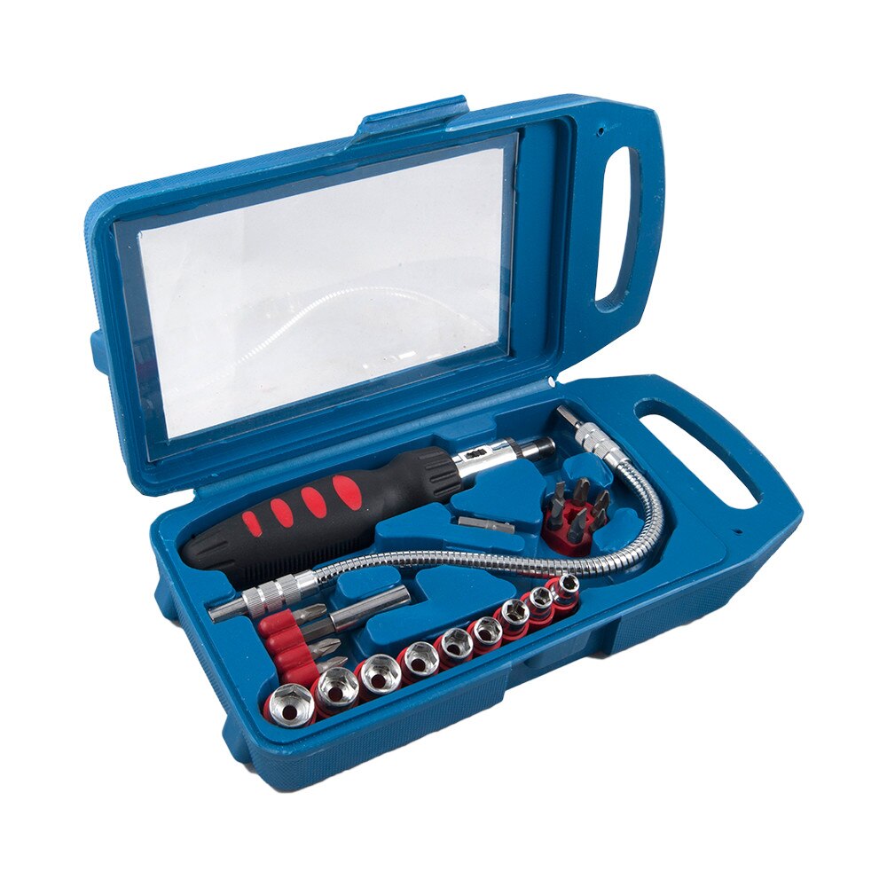 Surubelnita-Varfuri si tubulare cu maner, 22 buc-set 39D185