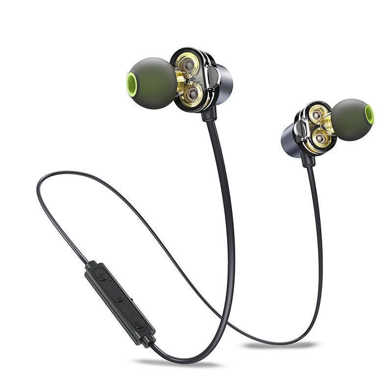 Casti Bluetooth Sport Duble In-Ear cu Microfon SI-AWEI X660BL, Multi-Point, Stereo, Black