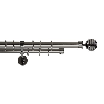 Galerie dubla Saturn, grosime 25 si 19mm, onyx, 160 cm Galerie dubla Saturn, grosime 25 si 19mm, onyx, 160 cm