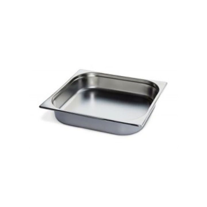 Tava gastronorm gn 2/3-65 mm, uz profesional, gama lancom, inox 18/10
