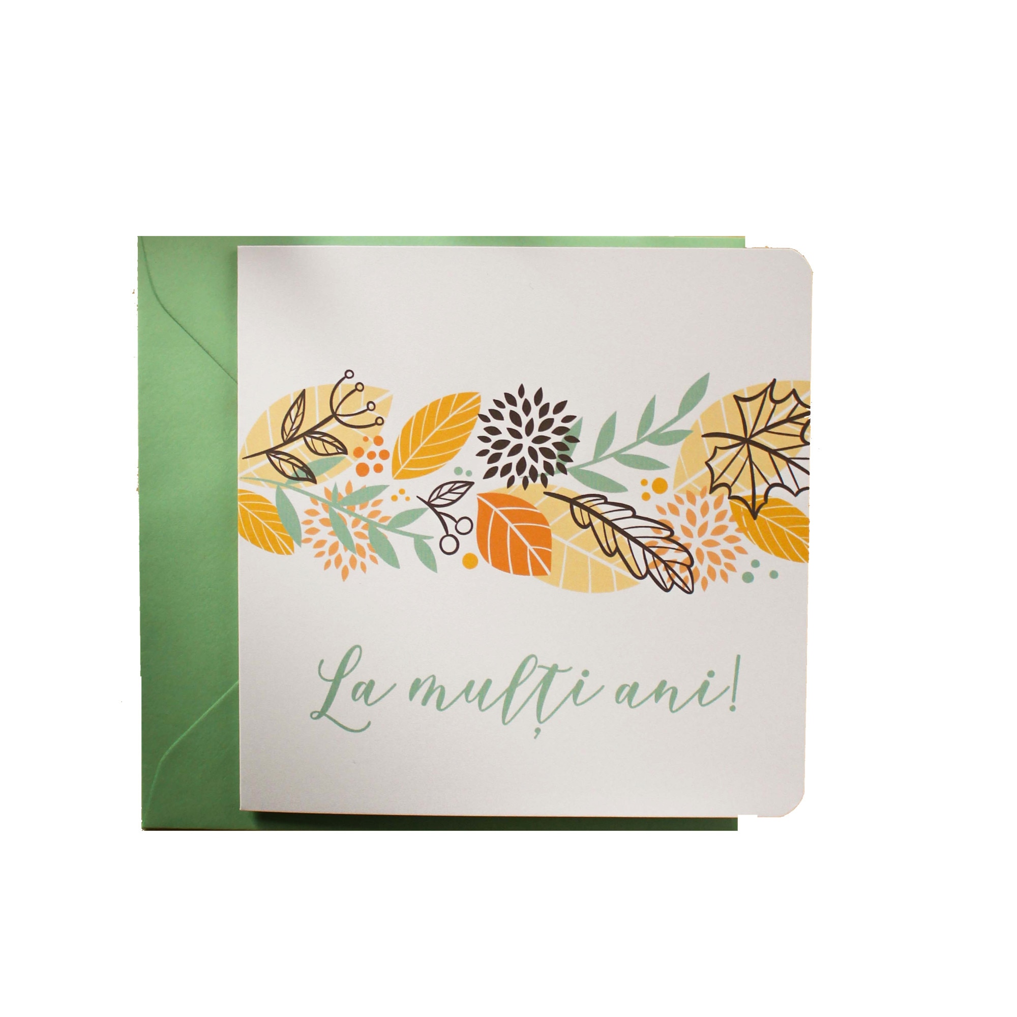 Felicitare de Toamna, Banda decorativa cu frunze