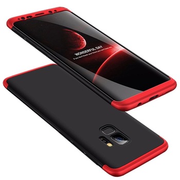 Husa de protectie fata + spate Hurtel pentru Samsung galaxy S9 G960, Rosu Husa de protectie fata + spate Hurtel pentru Samsung galaxy S9 G960, Rosu