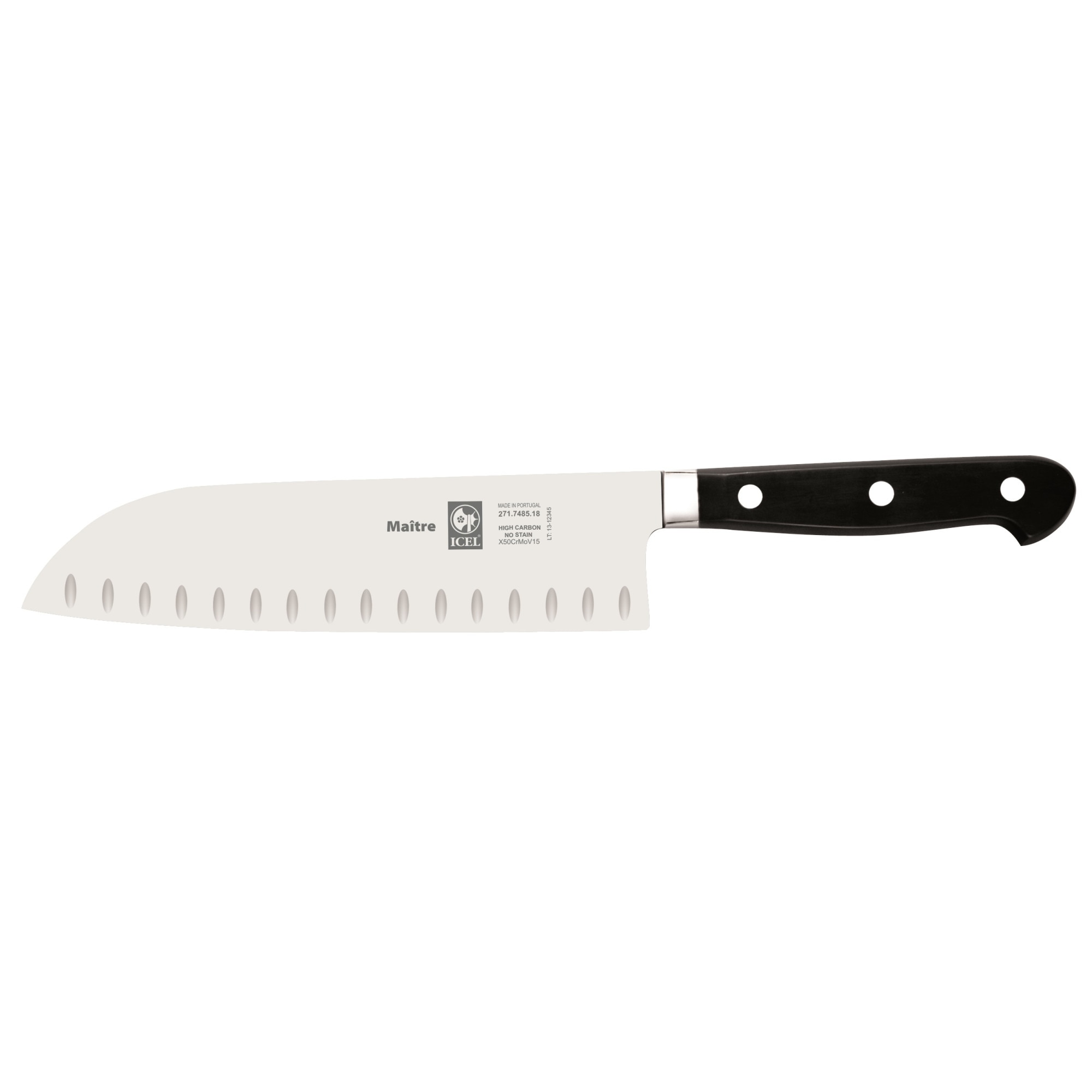 Cutit santoku cu lama alveolata 18 cm lama forjata, uz profesional