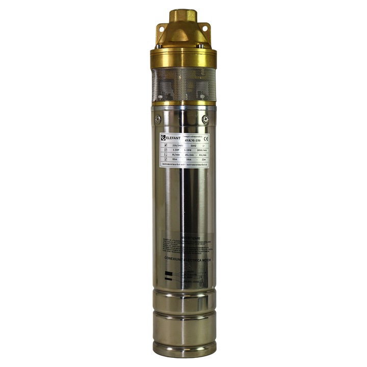 Pompa apa 4SKM 150, 1.1KW, 1 Tol, 100%Cupru, Submersibila 4SKM 150