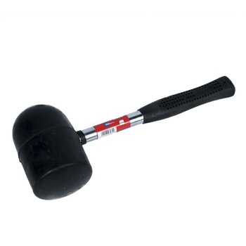 Ciocan cauciuc 1250 g, 90 mm, maner metalic 02A315 Ciocan cauciuc 1250 g, 90 mm, maner metalic 02A315