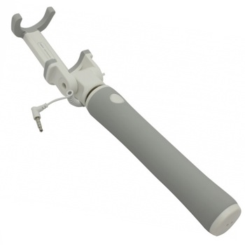 Selfie Stick Xiaomi Mi, control actionare shutter pe fir, jack 3.5mm, Gri Selfie Stick Xiaomi Mi, control actionare shutter pe fir, jack 3.5mm, Gri