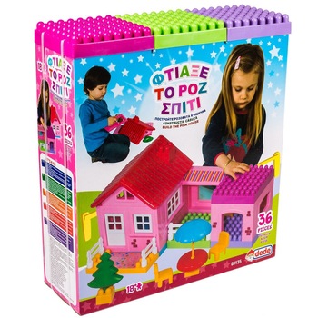 Cuburi de constructie, Construieste casuta, 36 piese Cuburi de constructie, Construieste casuta, 36 piese