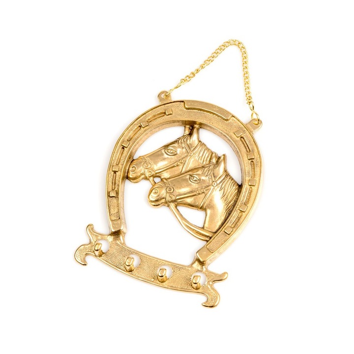 Cuier pentru Chei Fusart , Alama , Auriu , 14x11 cm , BrL-013