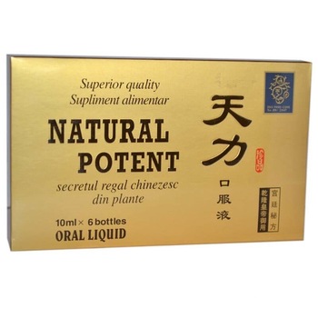 Supliment alimentar NATURAL POTENT, 6 fiole X 10 ml Supliment alimentar NATURAL POTENT, 6 fiole X 10 ml