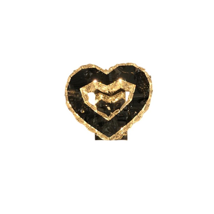 Lustra LED 8W Cristal 3 Functii Inima