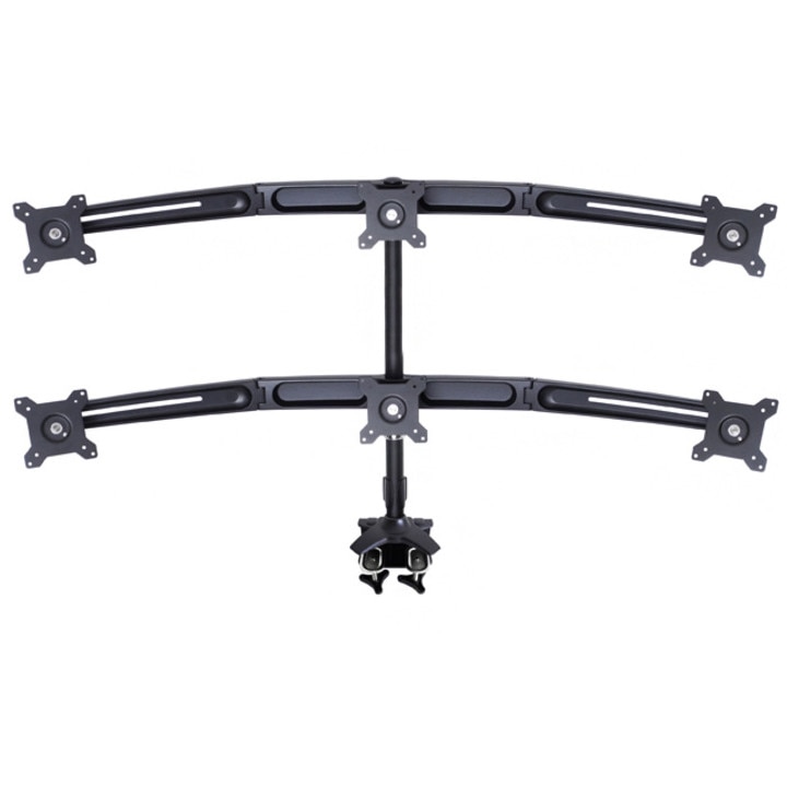 Suport pentru 6 monitoare /LCD birou Multibrackets,15