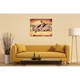 Tablou, Arlata Word Mag, Abstract 1038, Rama Lemn, Multicolor, 100x60 cm,Full HD
