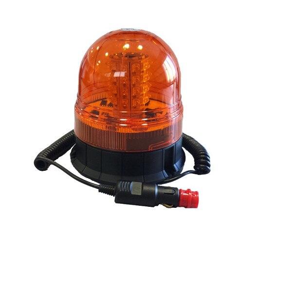 Girofar intermitent cu leduri 12-24V. baza MAGNETICA