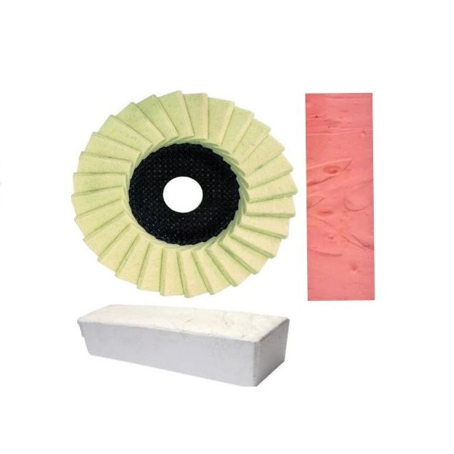 Disc pasla lamelar125 mm flex + pasta Alba + pasta Roz