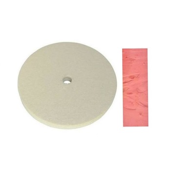 Disc perie pasla slefuit D 125 mm + pasta Roz lustruit Disc perie pasla slefuit D 125 mm + pasta Roz lustruit