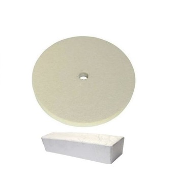 Disc perie pasla slefuit D 125 mm + pasta Alba lustruit Disc perie pasla slefuit D 125 mm + pasta Alba lustruit